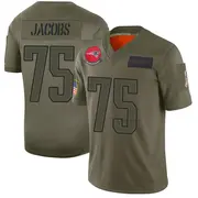 Camo Men's Demontrey Jacobs New England Patriots Limited 2019 Salute to Service Jersey