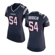 Navy Blue Women's Tedy Bruschi New England Patriots Game Team Color Jersey
